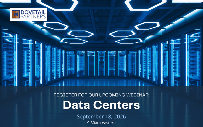 Register for our Q3 Webinar "Data Centers" on September 18th
